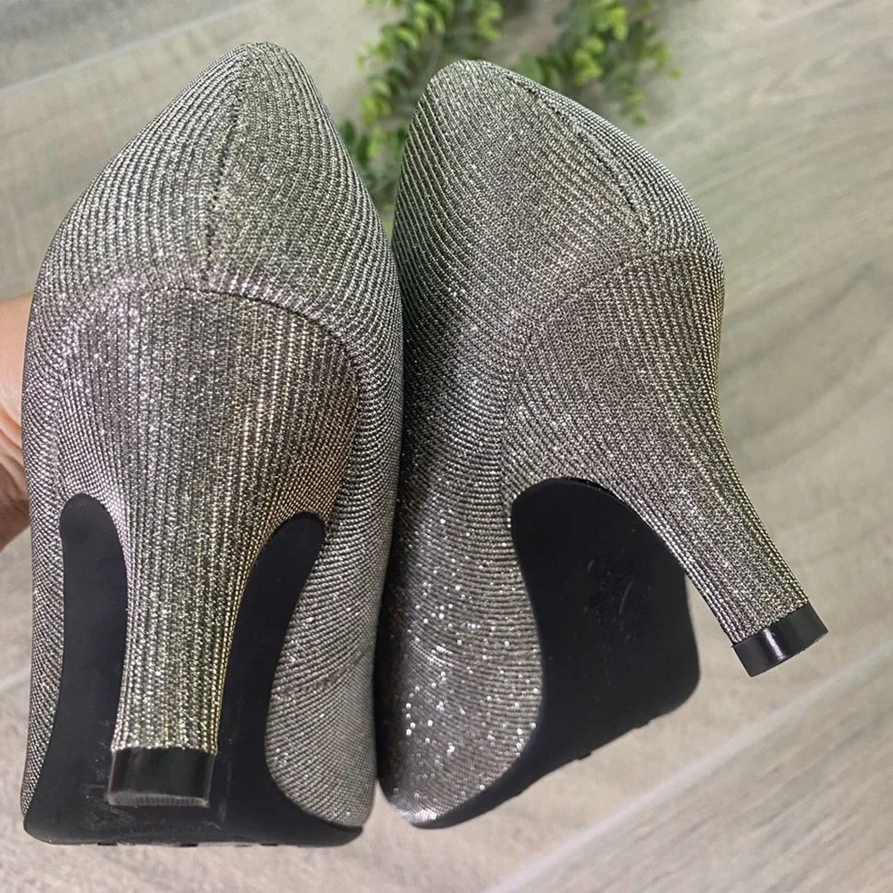 Life Stride Soft System Parigi sliver Heel Shoe 8 wide